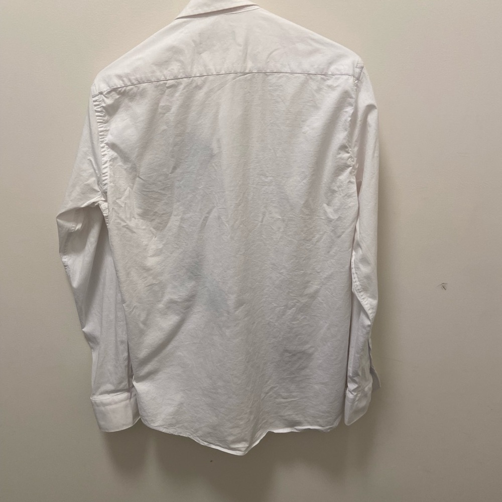 Othr White Button-Down Shirt with Green & Gold Letter Patches - Picture 4 of 4